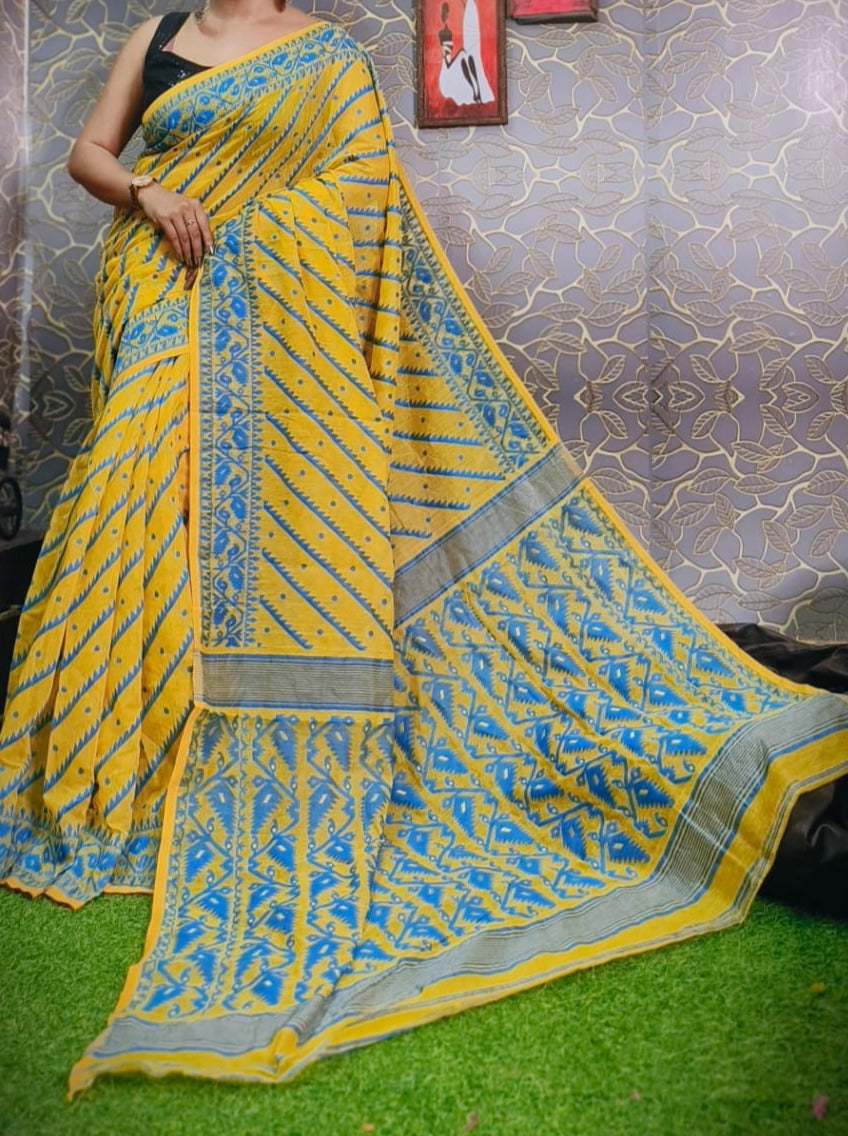 Soft dhakai saree in cotton