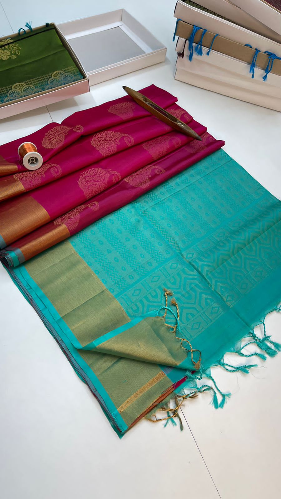 Handloom soft silk sarees