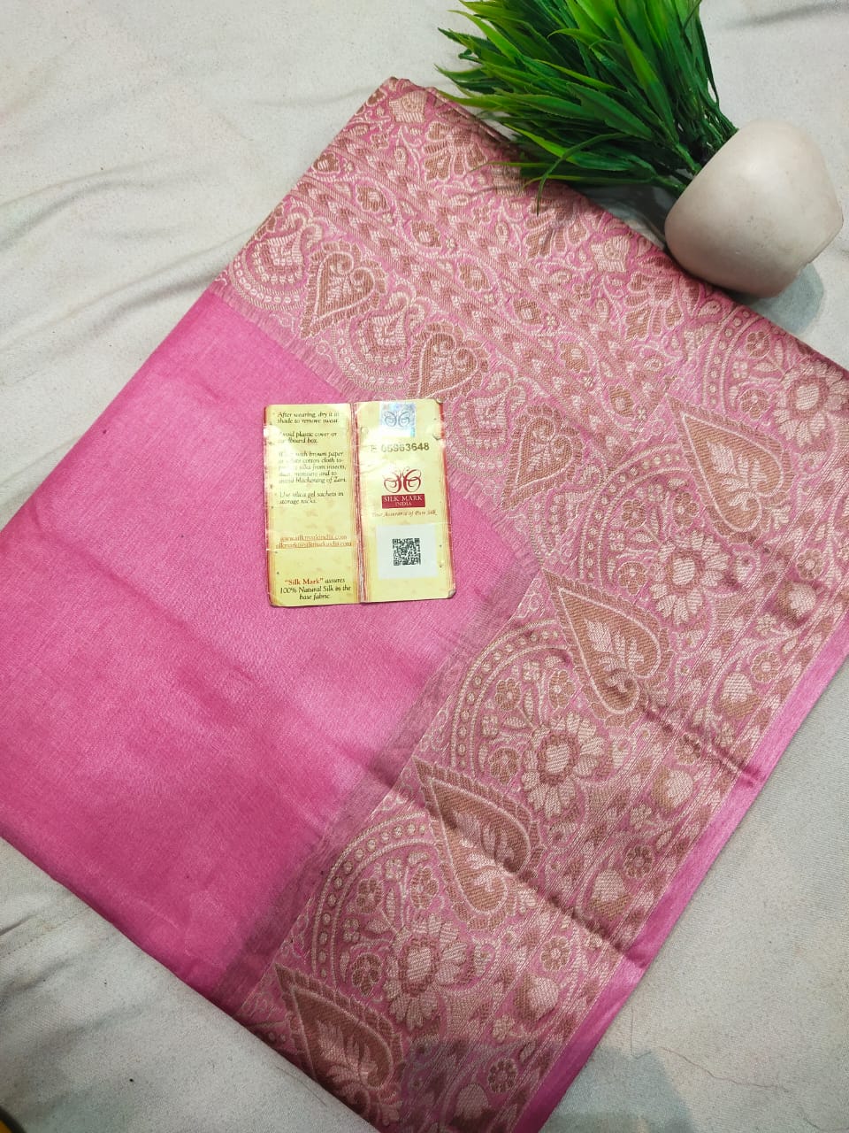 Alia | Pure tussar silk jamdani saree