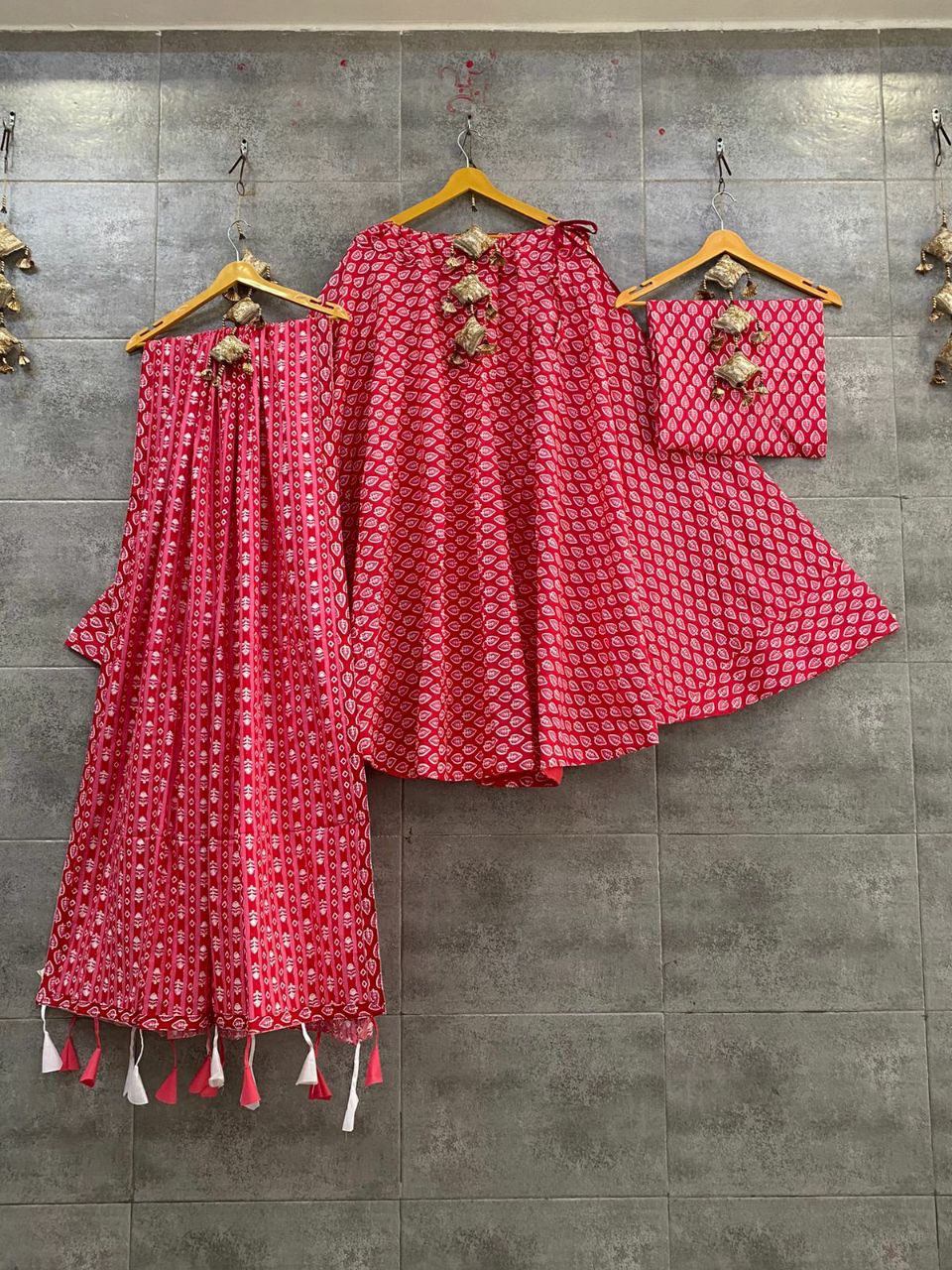 Charu | Cotton lehenga choli set