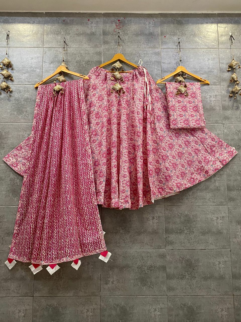 Charu | Cotton lehenga choli set