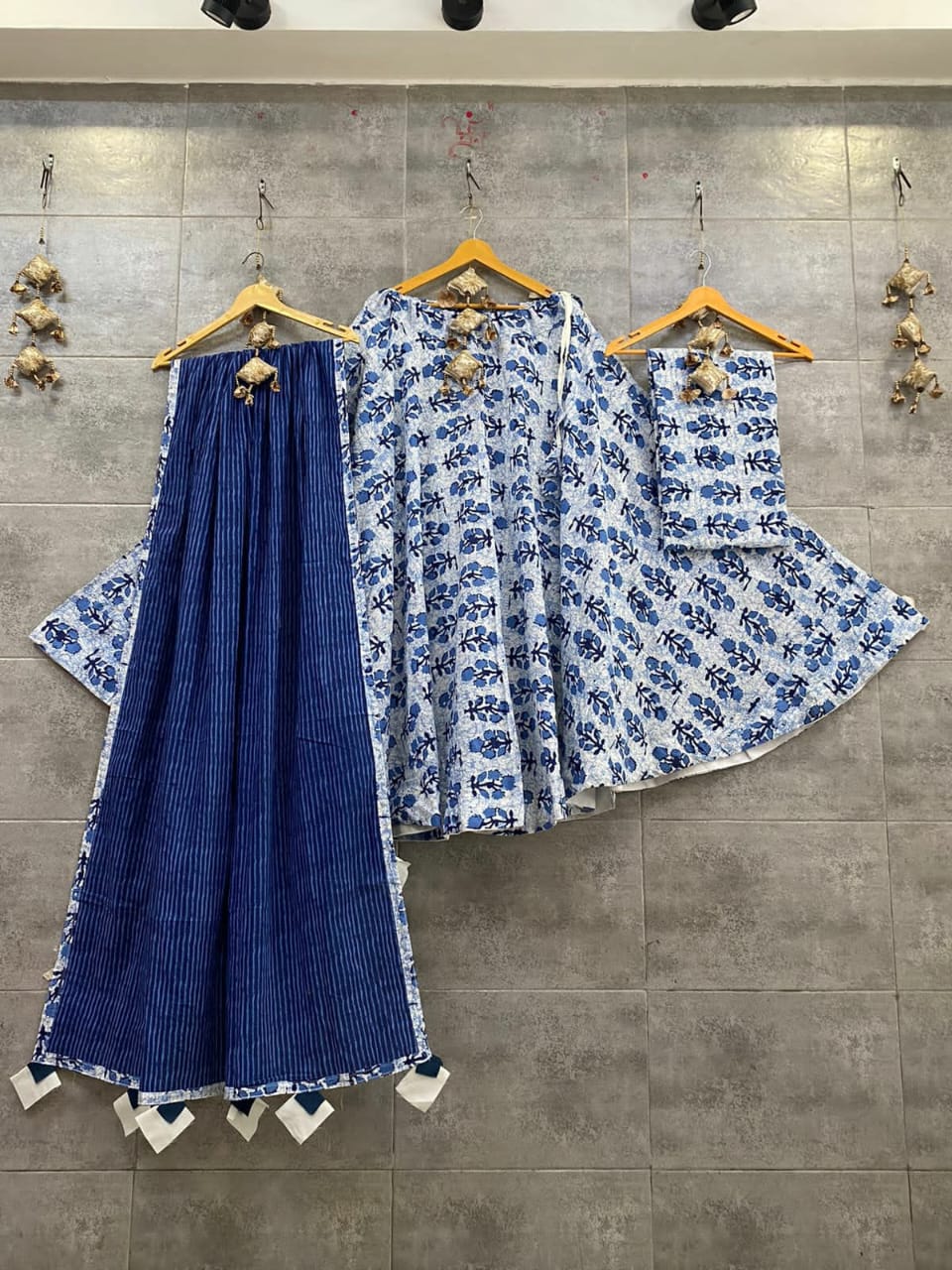 Charu | Cotton lehenga choli set