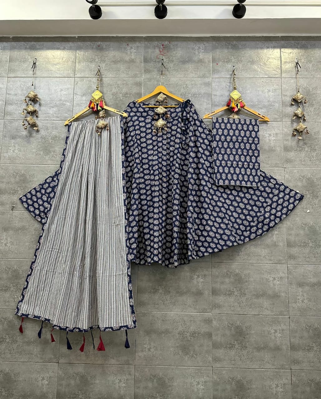 Charu | Cotton lehenga choli set