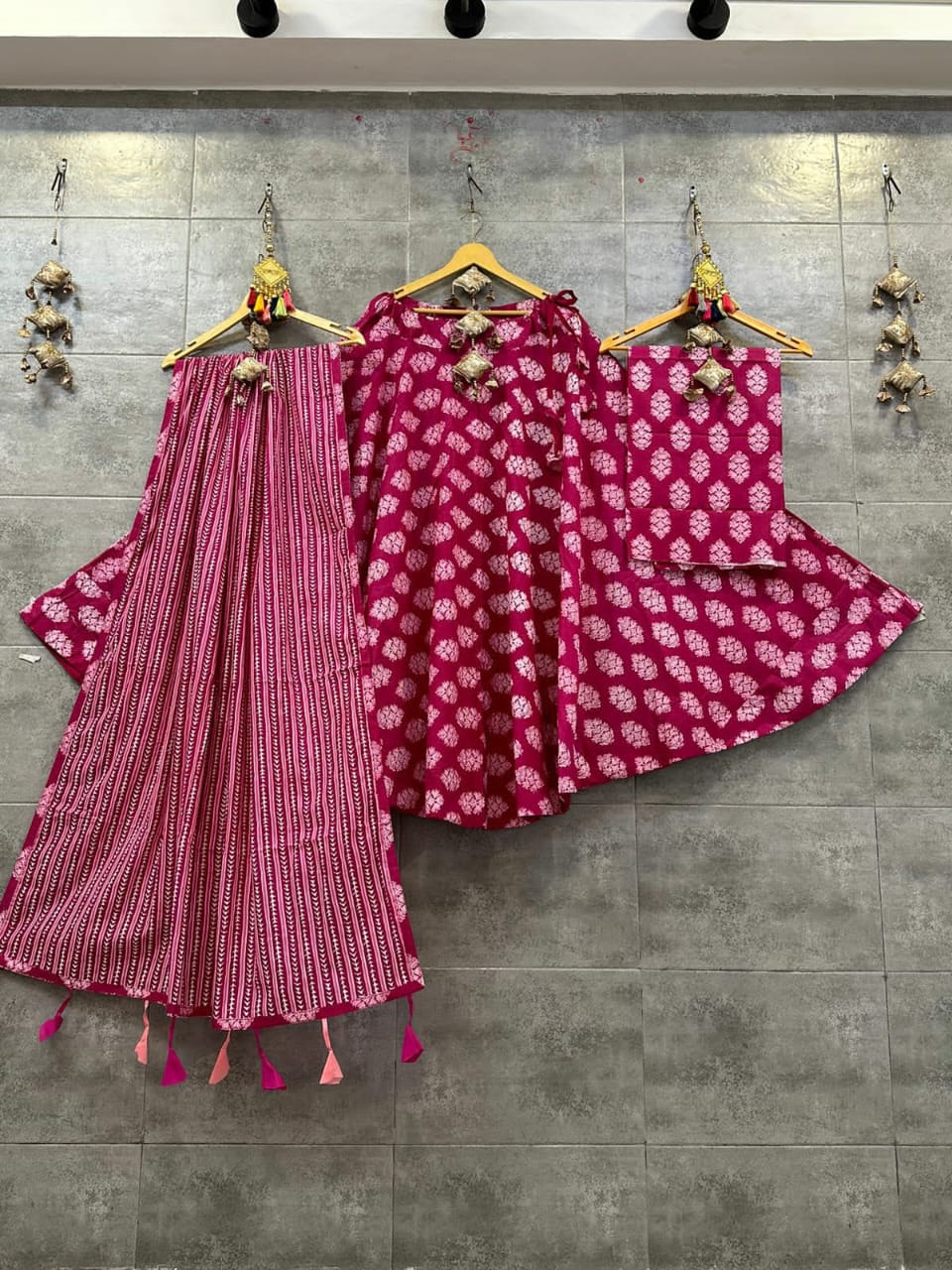 Charu | Cotton lehenga choli set