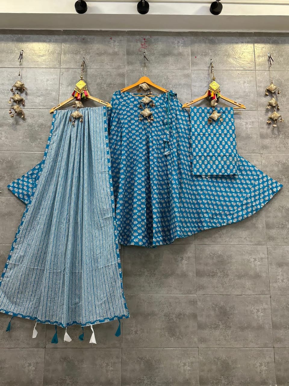 Charu | Cotton lehenga choli set