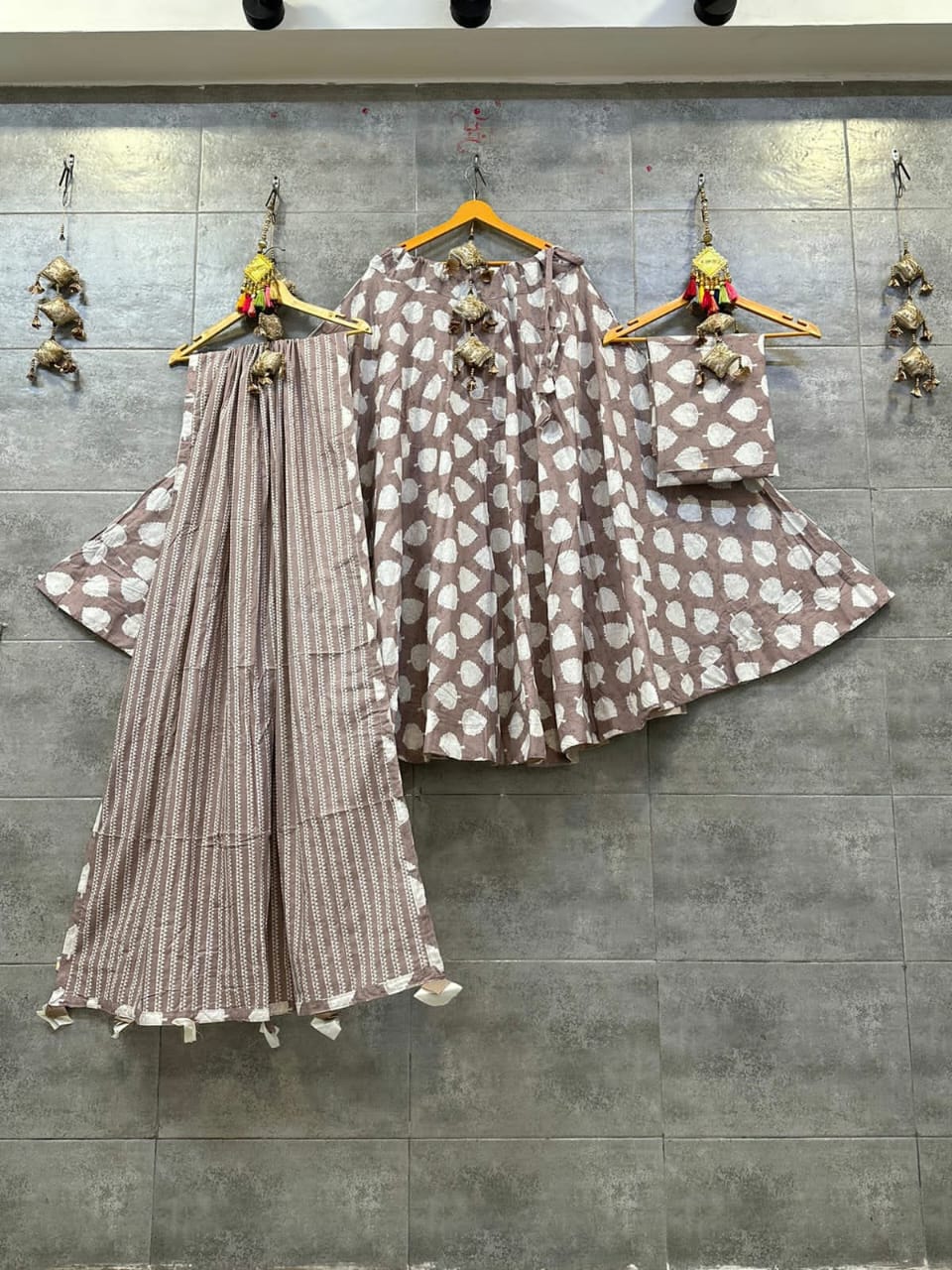 Charu | Cotton lehenga choli set