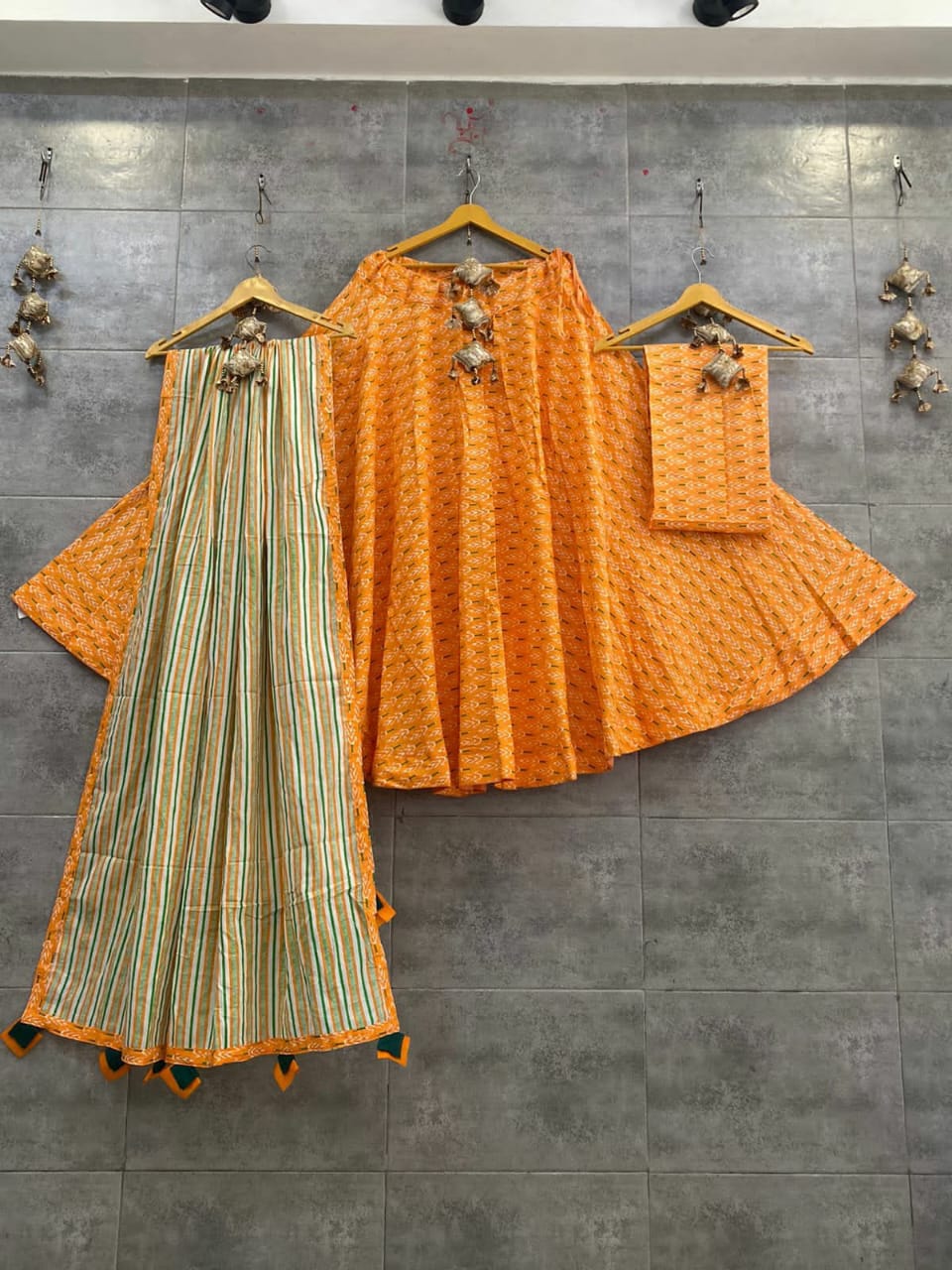 Charu | Cotton lehenga choli set