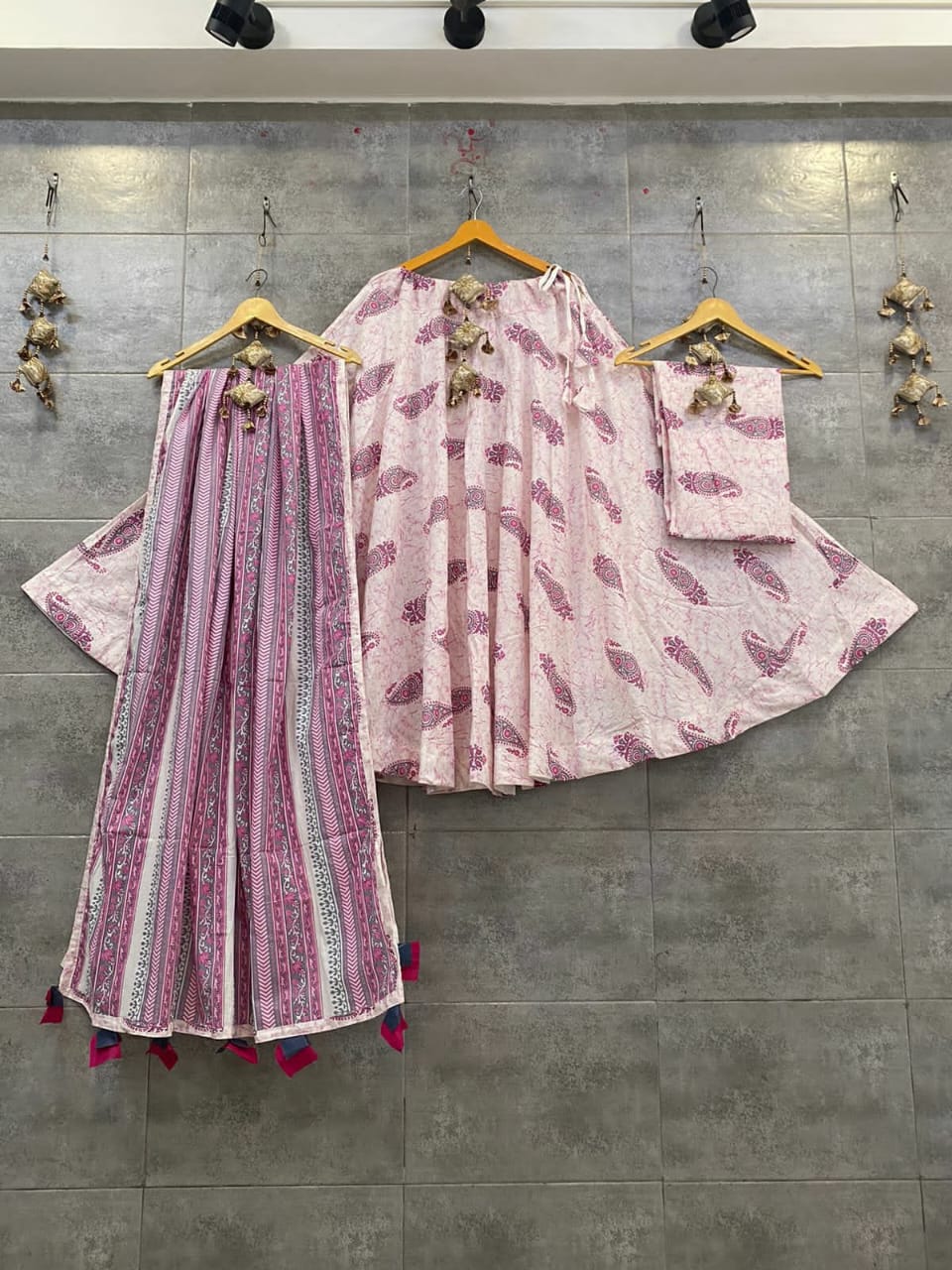 Charu | Cotton lehenga choli set