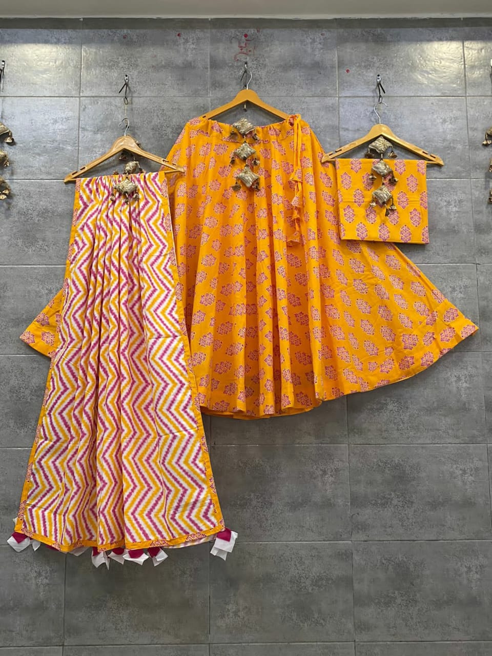 Charu | Cotton lehenga choli set