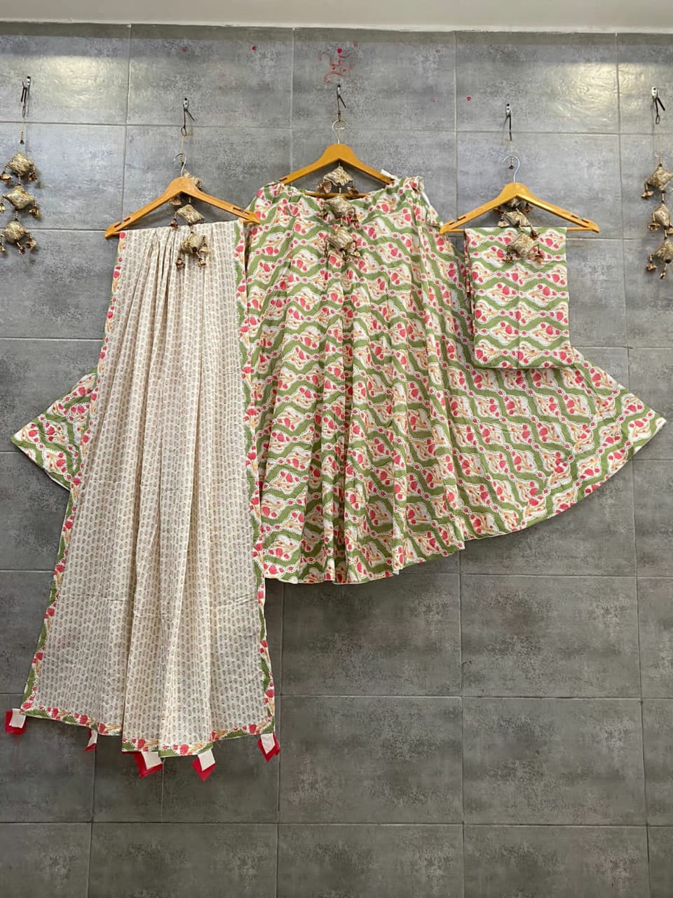 Charu | Cotton lehenga choli set