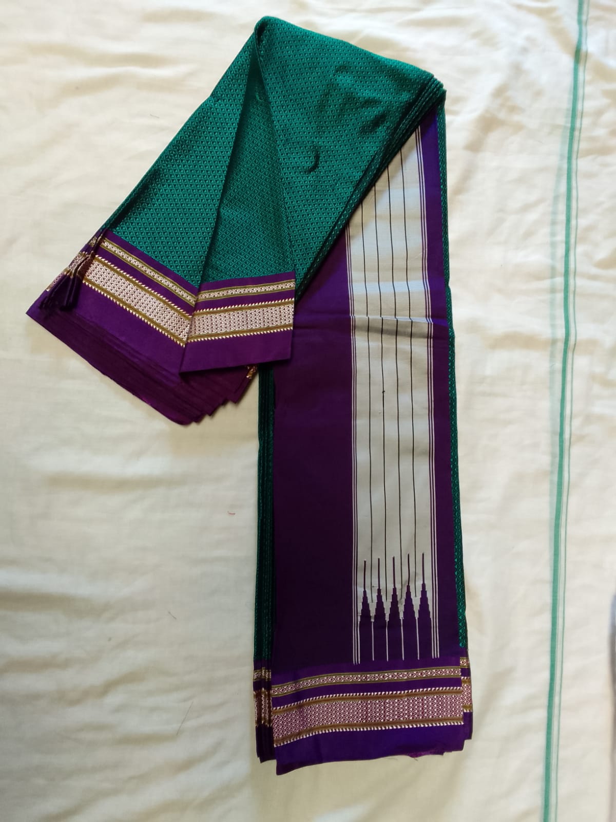 Khun sarees with tope pallu sarees