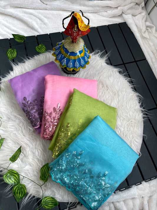 Kamya |Pure soft organza silk saree