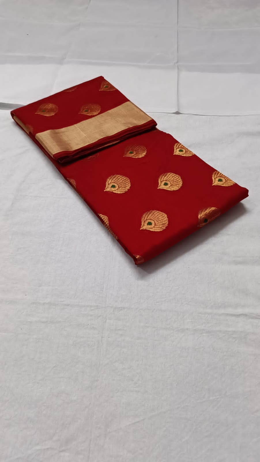 Morpankh | Pattu soft silk chanderi saree)