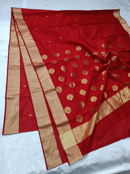 Morpankh | Pattu soft silk chanderi saree)