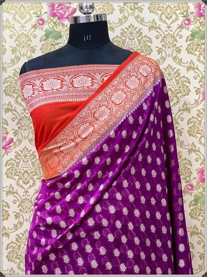 Kiran |  Semi Georgette silk saree