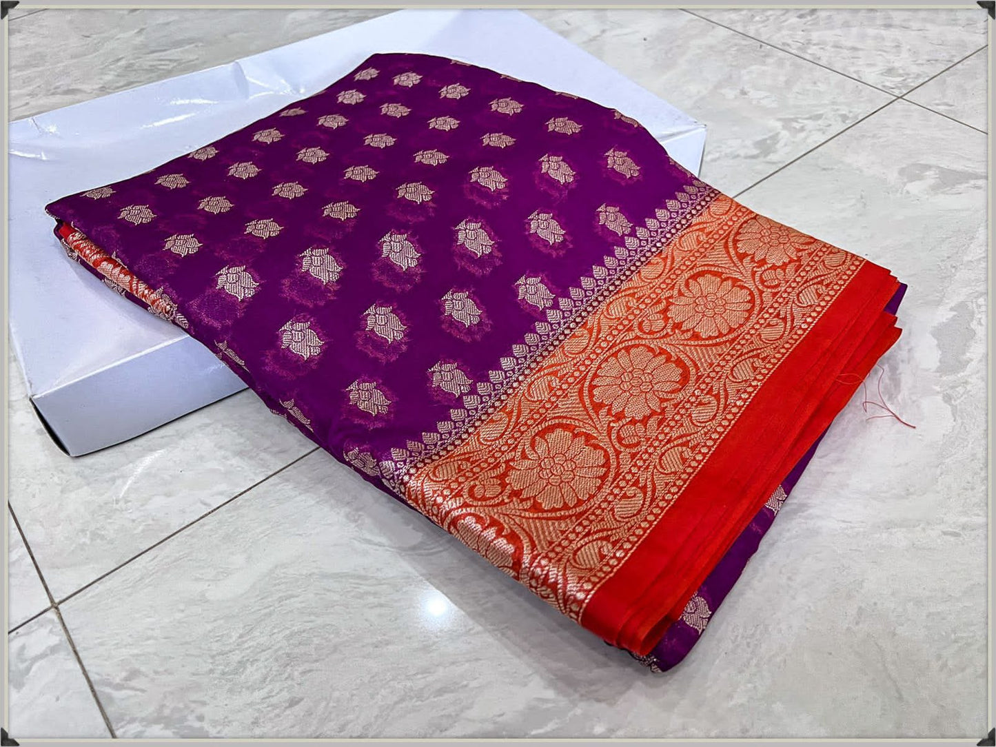 Kiran |  Semi Georgette silk saree