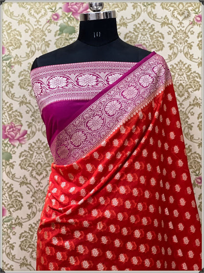 Kiran |  Semi Georgette silk saree