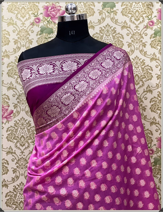 Kiran |  Semi Georgette silk saree