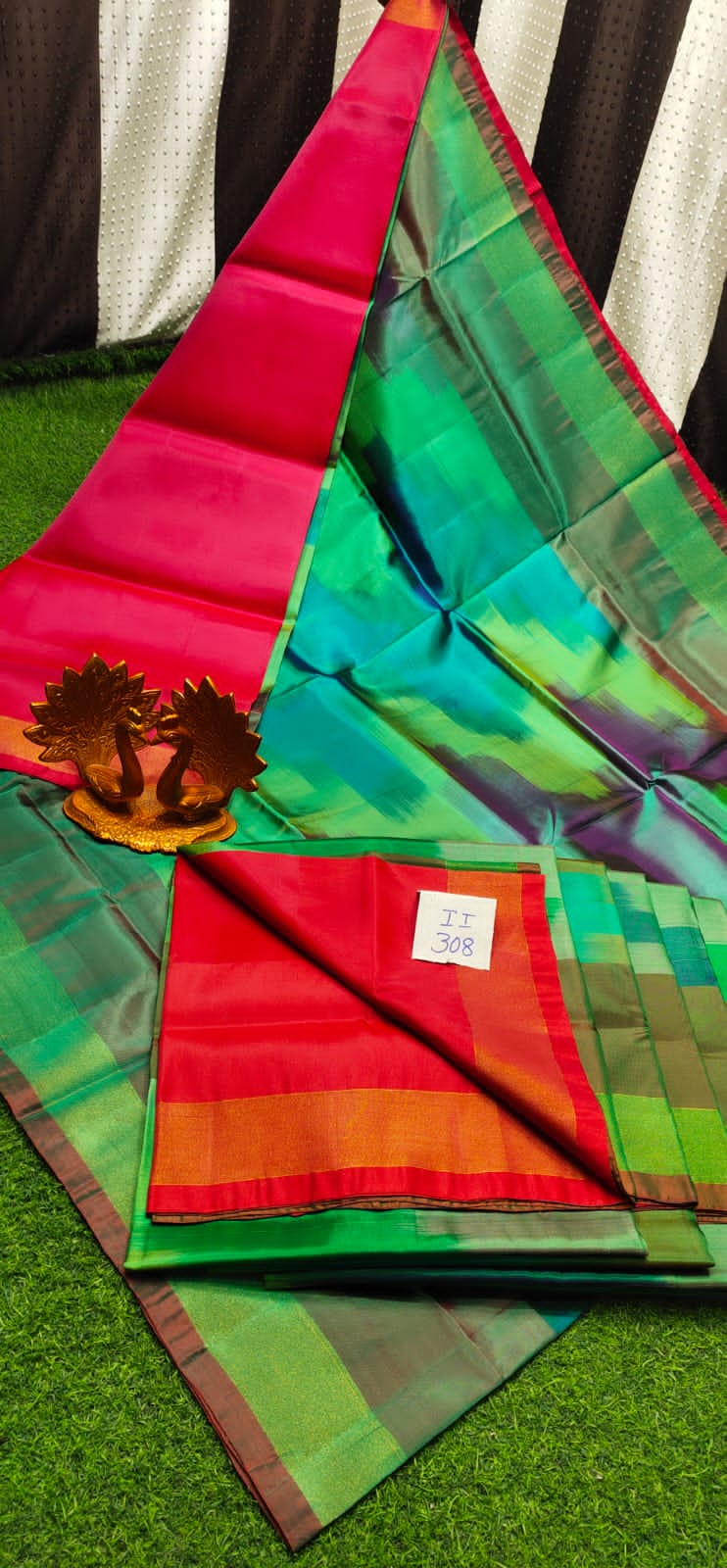 Indu | Uppada soft silk all over ikat design sarees