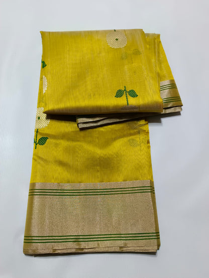 Arz | Pattu soft silk chanderi saree