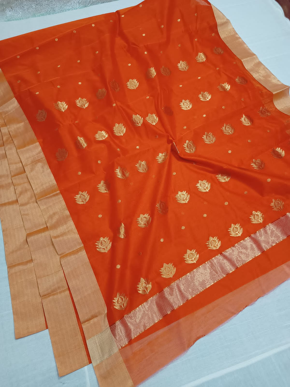 Asha | Katan silk chanderi saree