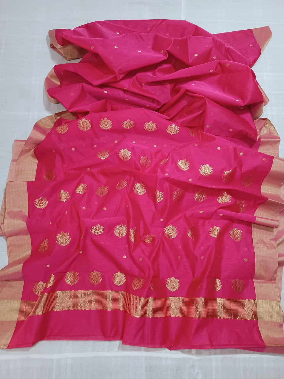 Asha | Katan silk chanderi saree