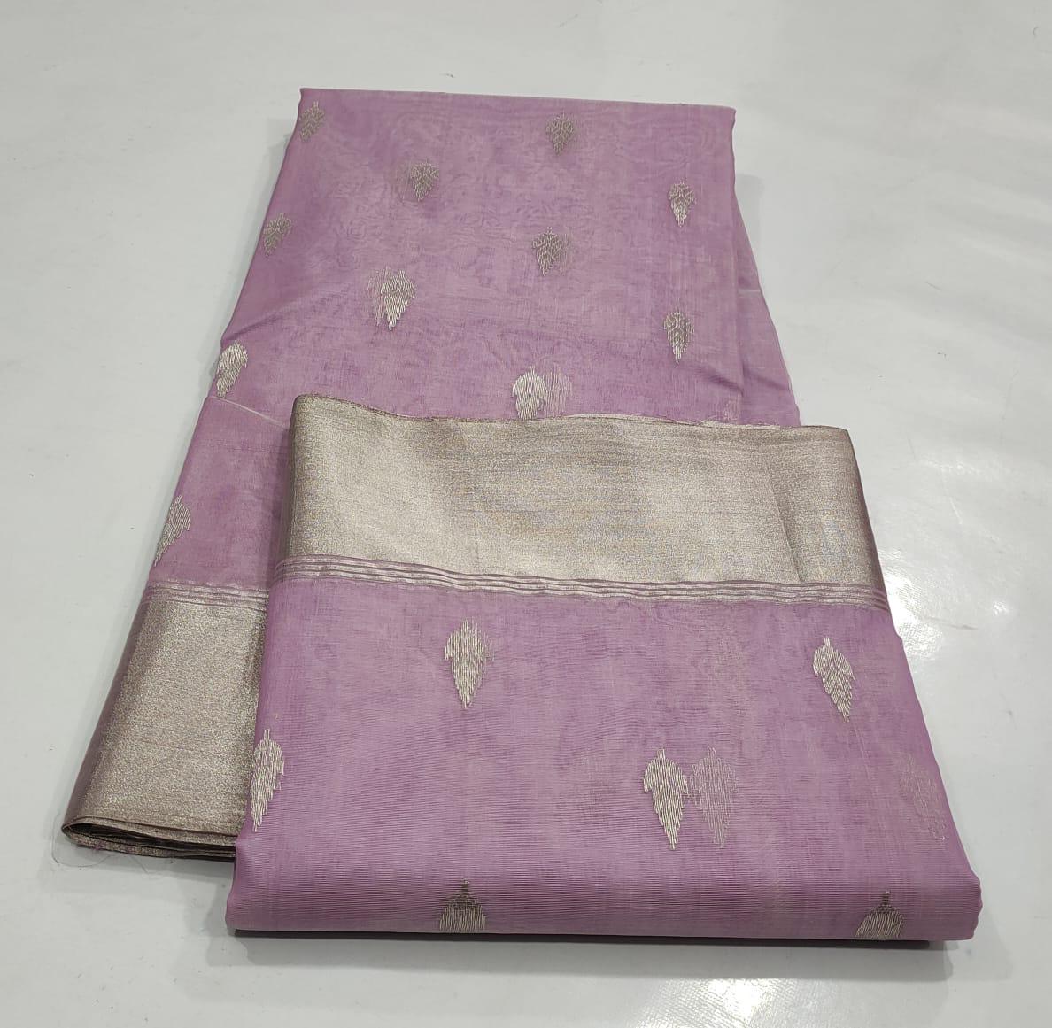 Aarna | Pure Silk with golden with golden border