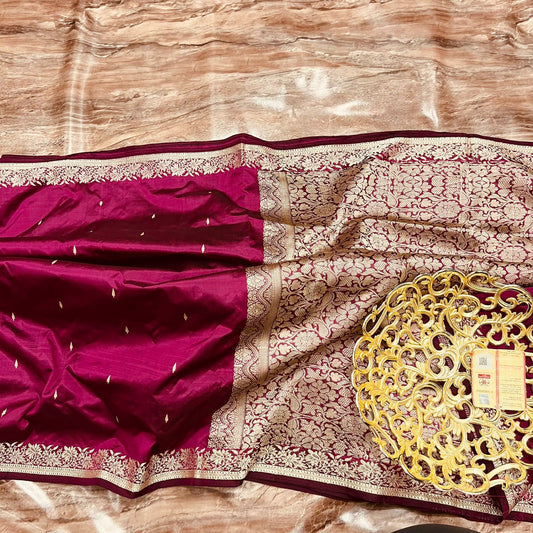 Arya|Handloom Banarsi  Katan  Silk Sarees