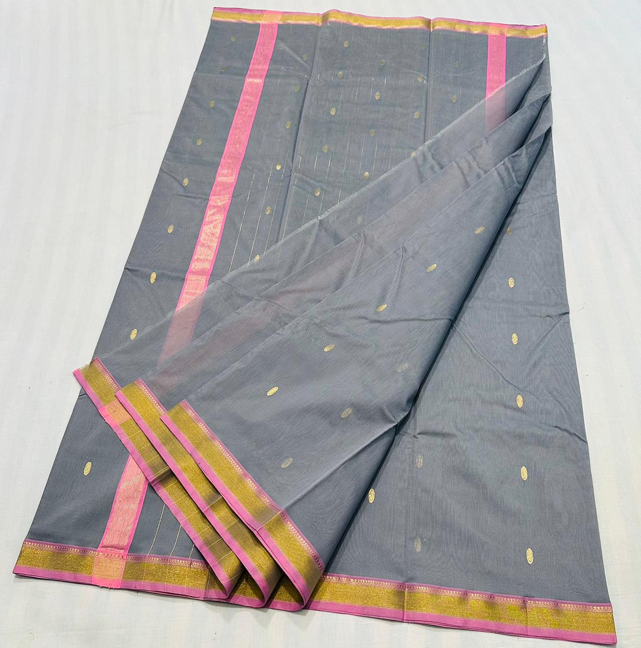 Anusha | Cotton chanderi saree