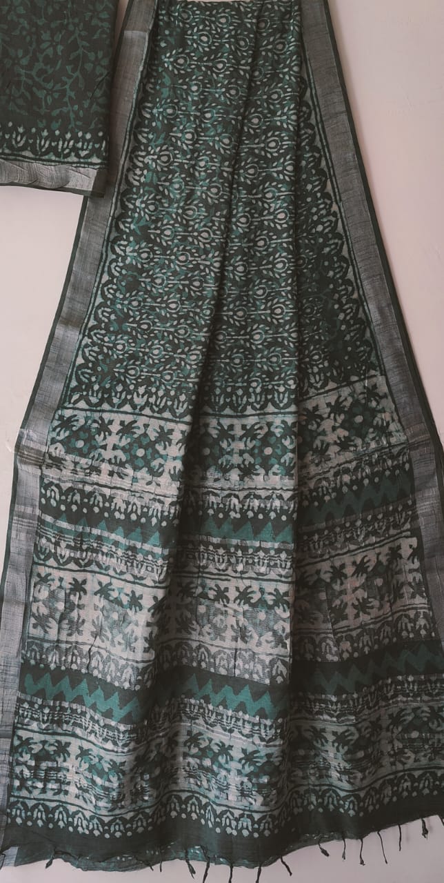 Arati |  Cotton Linen Saree