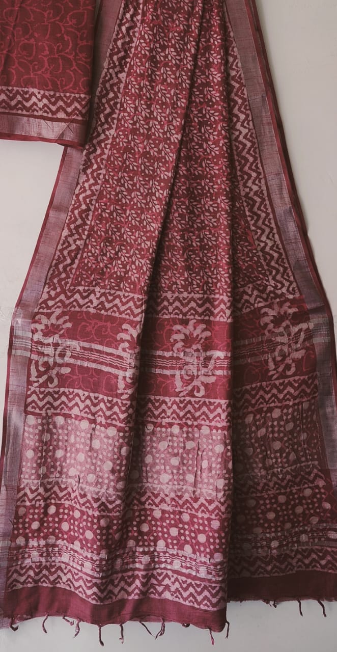 Arati |  Cotton Linen Saree