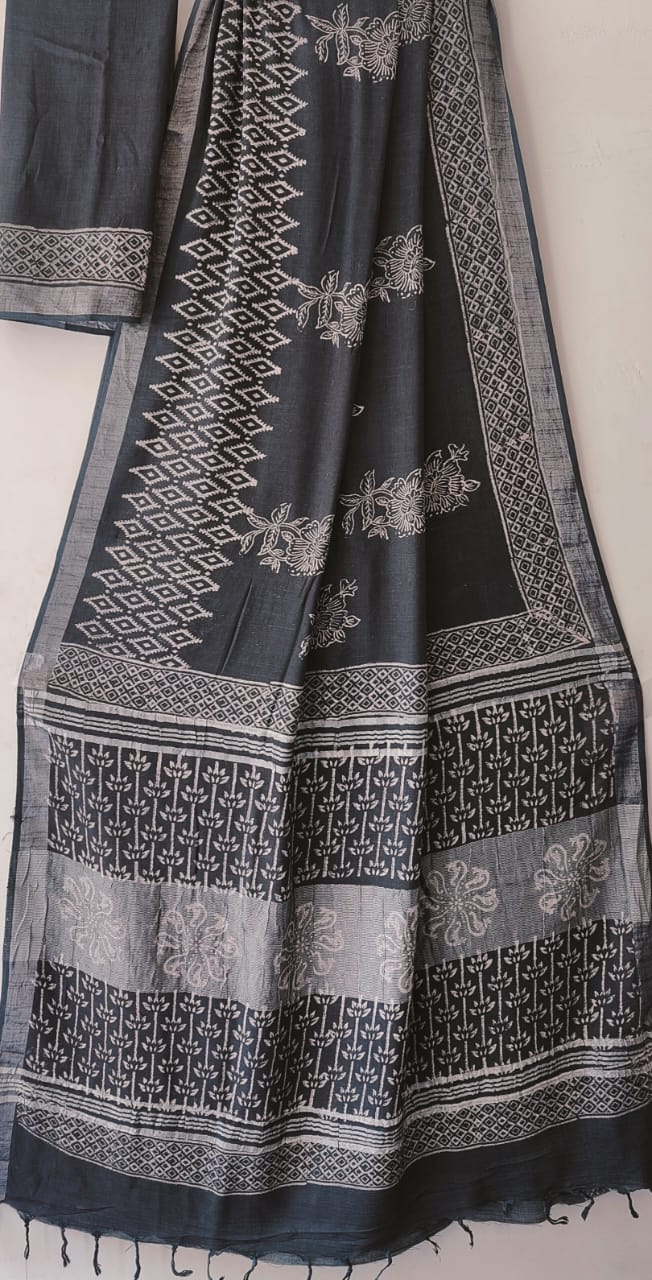 Arati |  Cotton Linen Saree