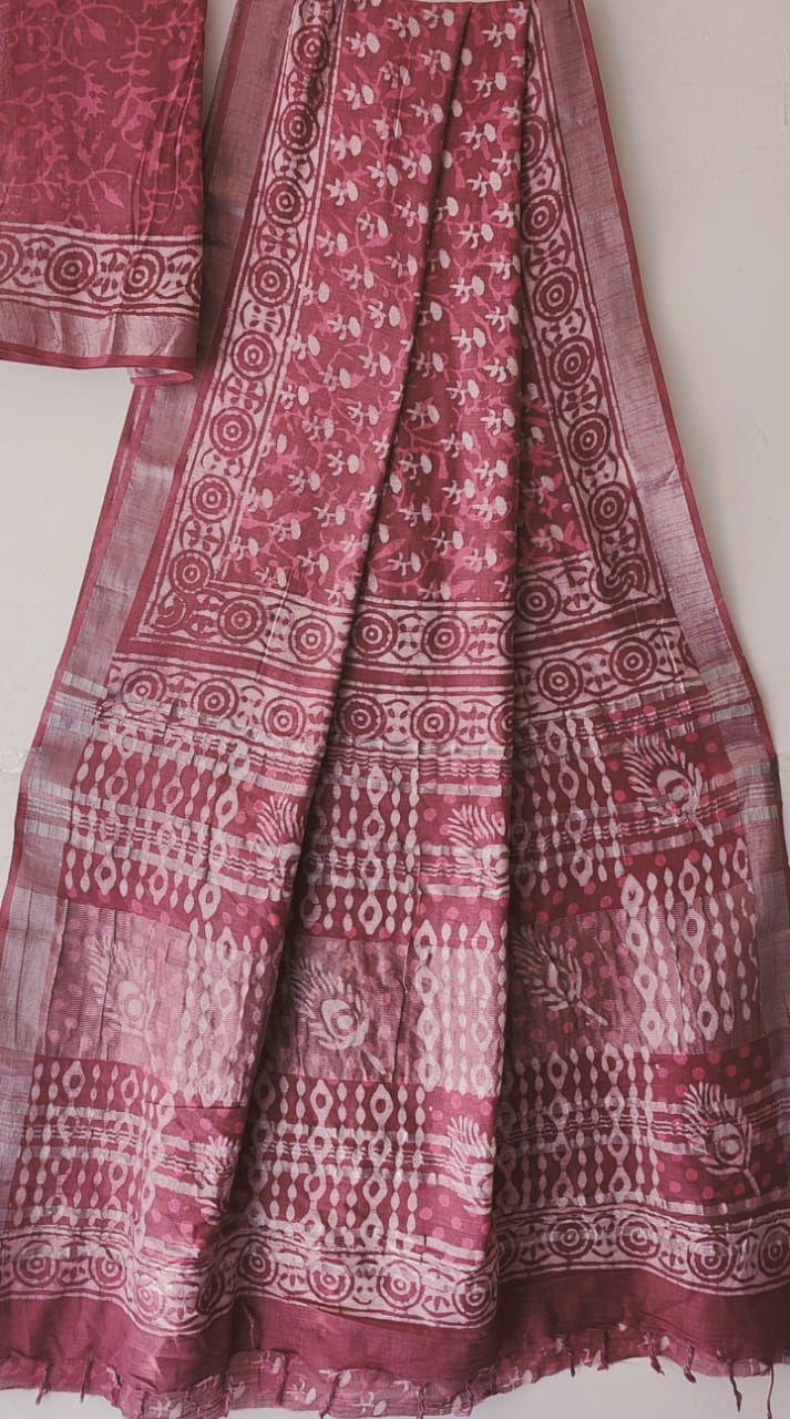 Arati |  Cotton Linen Saree