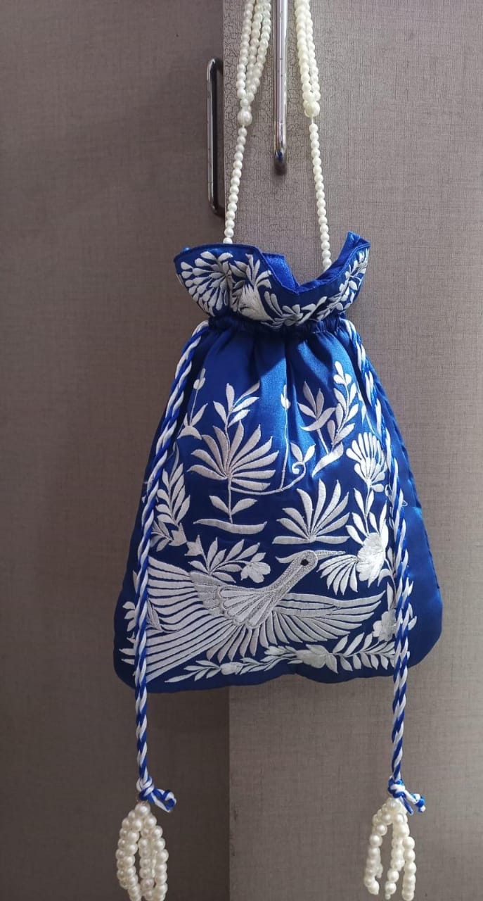 Arushi | Parsi potlis in Blue color