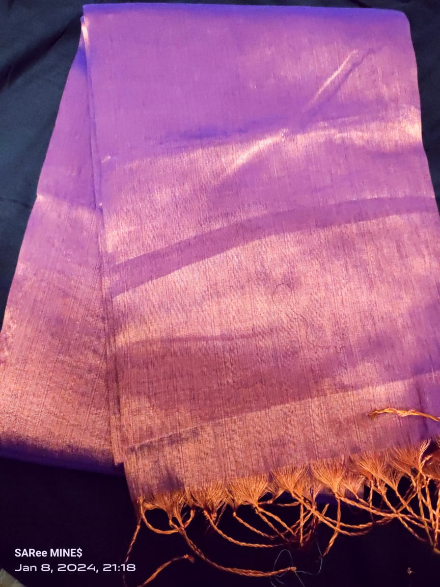 Mishika | Tissue Saree with multiple cotton