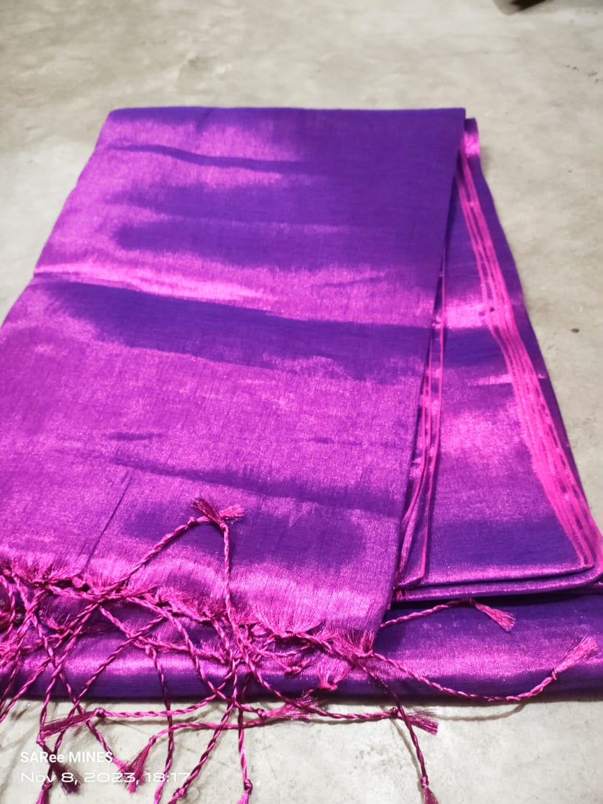 Shivanya | Tissue Saree with multiple cotton