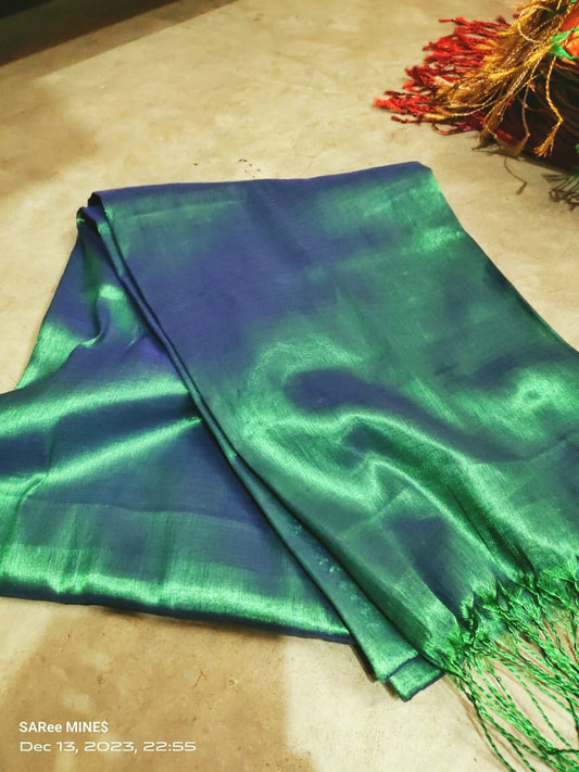 Laya | Tissue Saree with multiple cotton