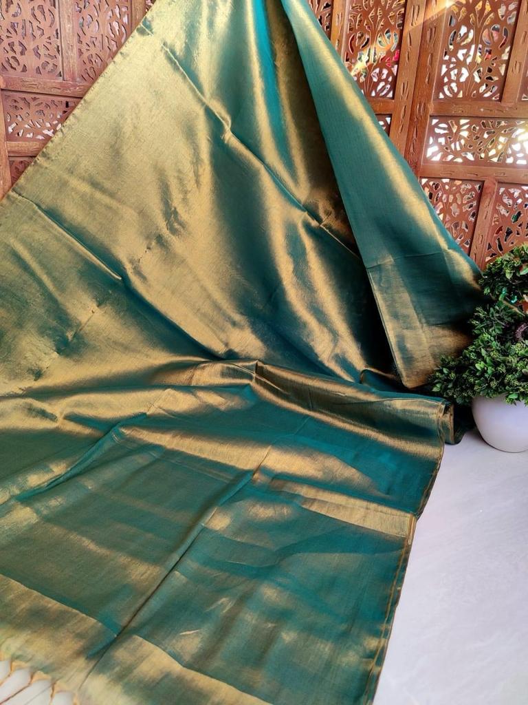 Zinathi | Tissue Saree with multiple cotton