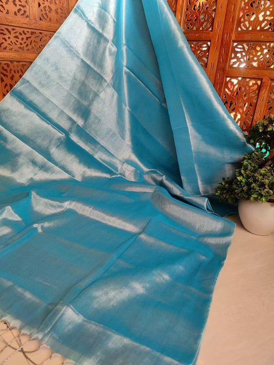 Vedanshi | Tissue Saree with multiple cotton