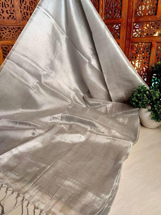 Shreya | Tissue Saree with multiple cotton