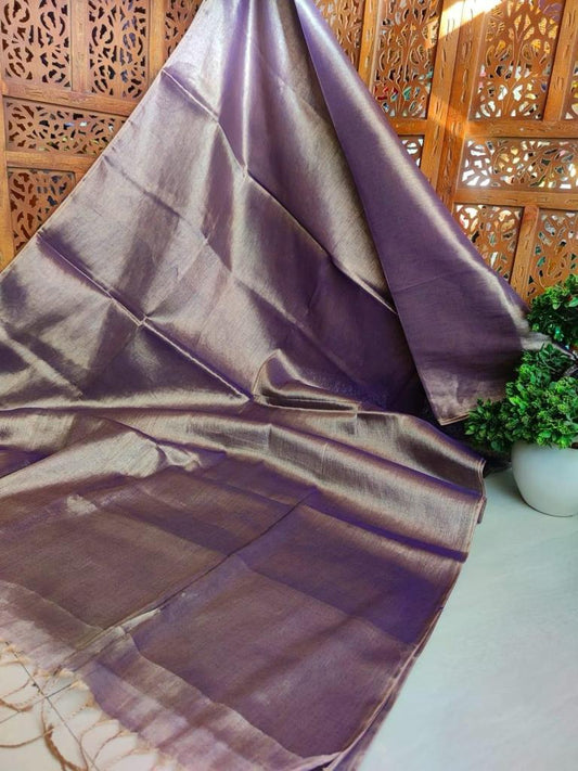 Nivisha | Tissue Saree with multiple cotton