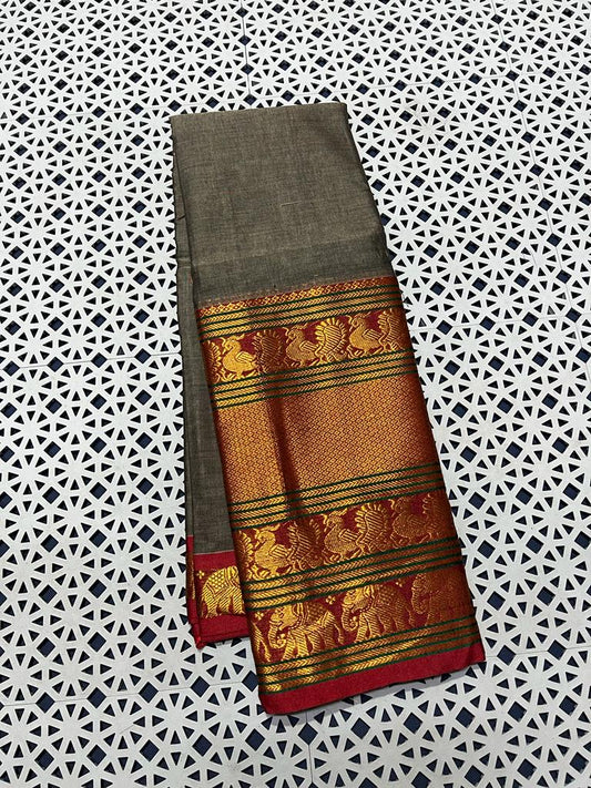 Omisha | Narayanpet mercerised cotton saree