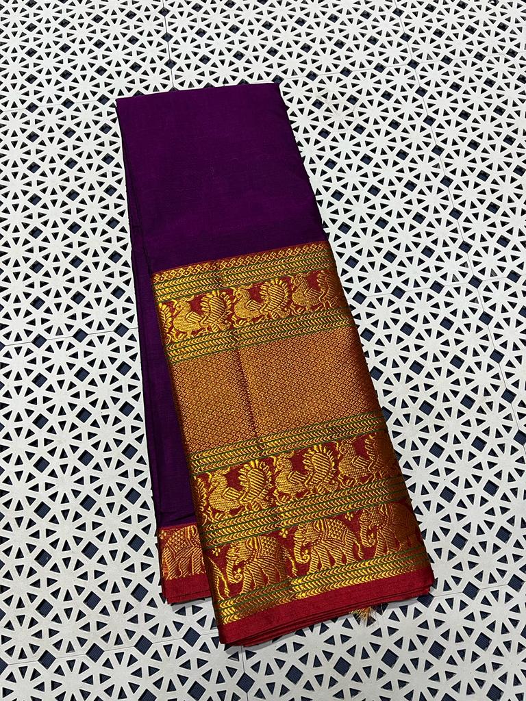 Omaja | Narayanpet mercerised cotton saree