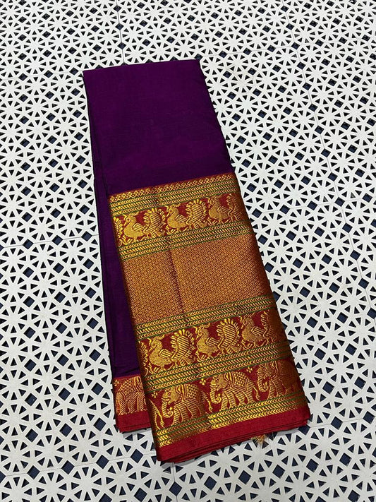 Omaja | Narayanpet mercerised cotton saree