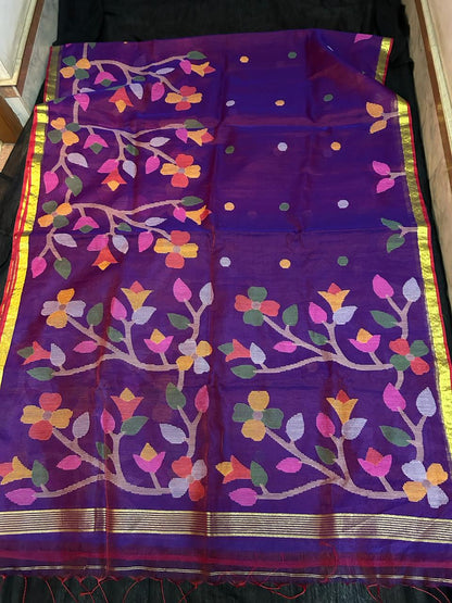 Harinakshi | Maslin jamdani saree