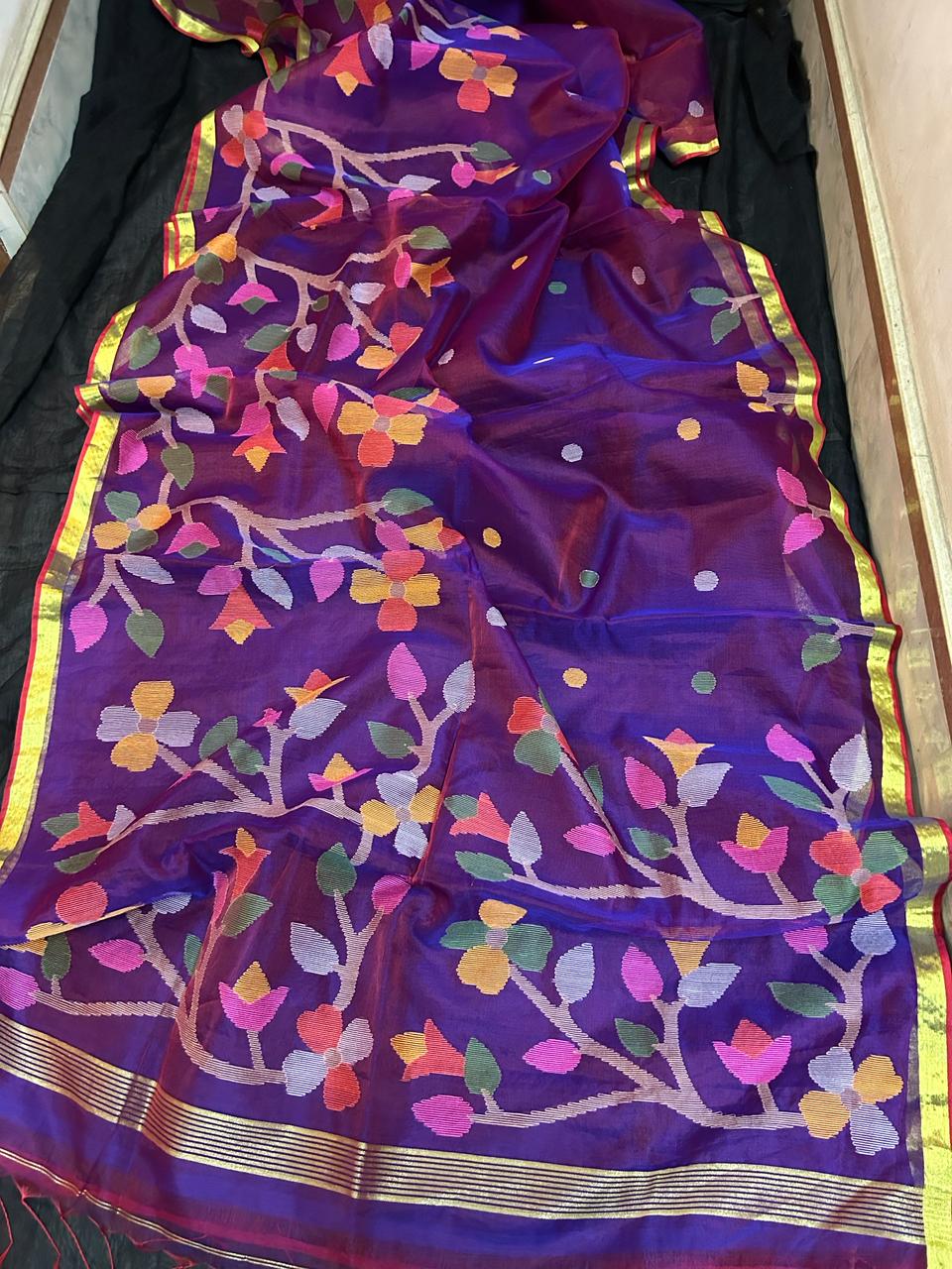 Harinakshi | Maslin jamdani saree