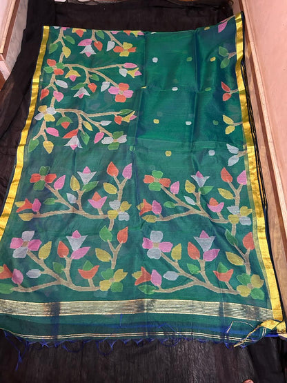 Hemani | Maslin jamdani saree