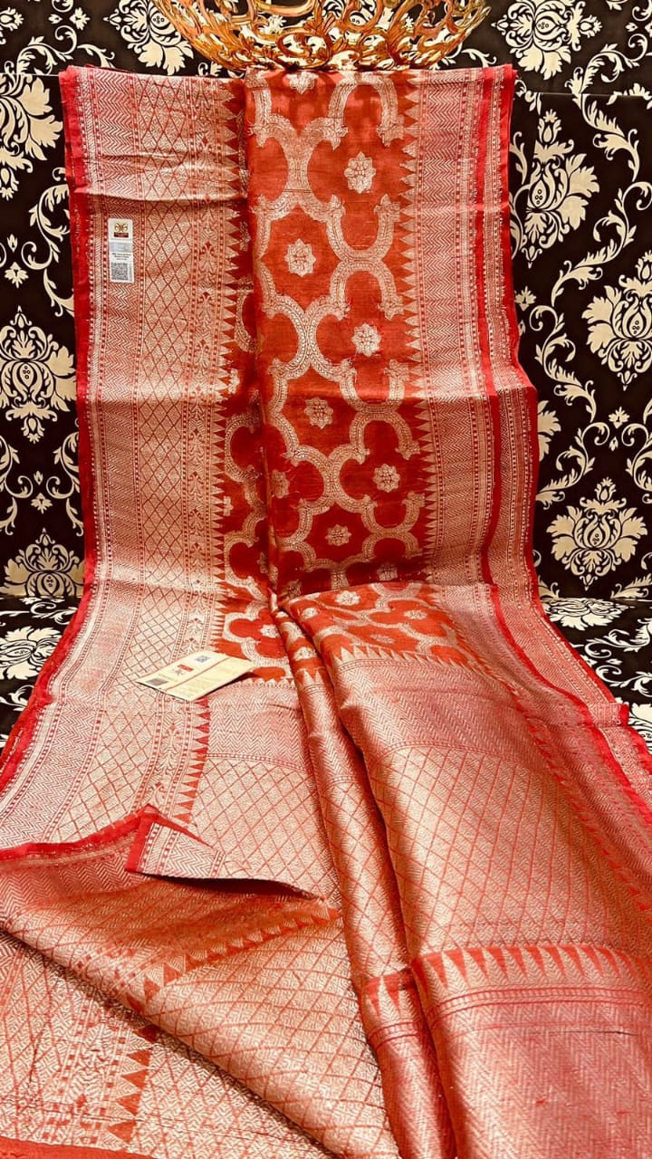 Chameli | HANDLOOM BANARSI PURE TUSSAR SILK SAREES