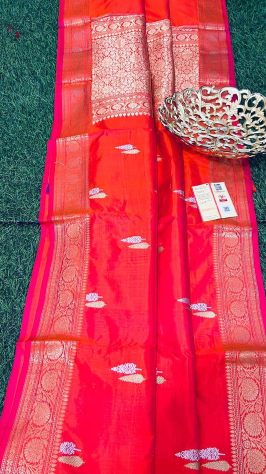 Anvi | HANDLOOM BANARSI PURE KATAN SILK SAREES