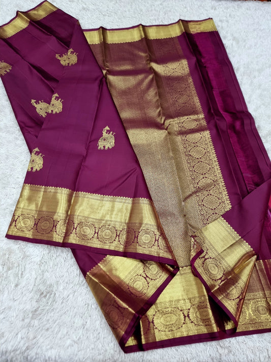 Advika | Kanchipuram Handwoven  Silk Saree
